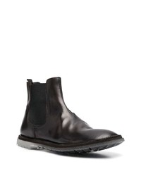 dunkelbraune Chelsea Boots aus Leder von Premiata