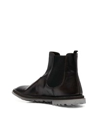 dunkelbraune Chelsea Boots aus Leder von Premiata