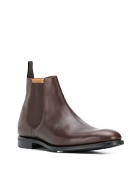 dunkelbraune Chelsea Boots aus Leder von Church's