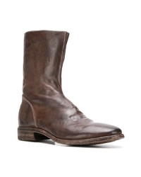 dunkelbraune Chelsea Boots aus Leder von Premiata