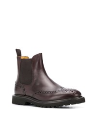 dunkelbraune Chelsea Boots aus Leder von Scarosso