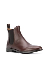 dunkelbraune Chelsea Boots aus Leder von Scarosso