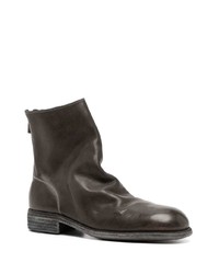 dunkelbraune Chelsea Boots aus Leder von Guidi