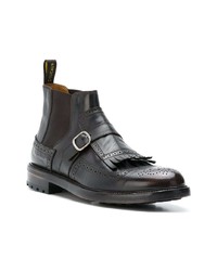 dunkelbraune Chelsea Boots aus Leder von Doucal's