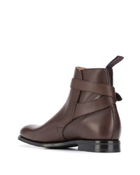 dunkelbraune Chelsea Boots aus Leder von Church's