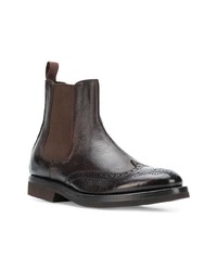 dunkelbraune Chelsea Boots aus Leder von Henderson Baracco