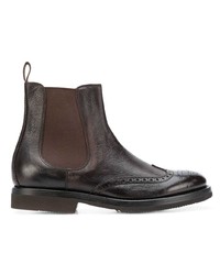 dunkelbraune Chelsea Boots aus Leder von Henderson Baracco