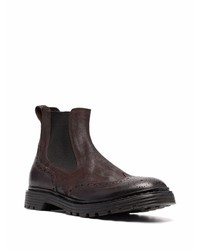 dunkelbraune Chelsea Boots aus Leder von Premiata