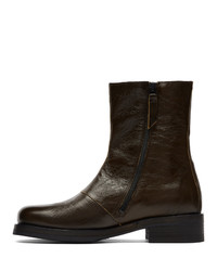 dunkelbraune Chelsea Boots aus Leder von Our Legacy