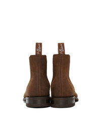 dunkelbraune Chelsea Boots aus Leder von R.M. Williams