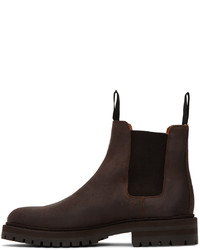 dunkelbraune Chelsea Boots aus Leder von Common Projects