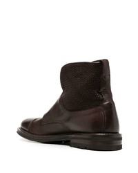 dunkelbraune Chelsea Boots aus Leder von Fratelli Rossetti