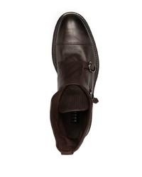 dunkelbraune Chelsea Boots aus Leder von Fratelli Rossetti