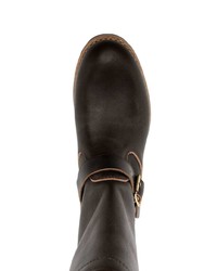 dunkelbraune Chelsea Boots aus Leder von VISVIM