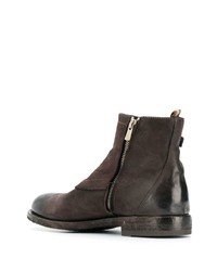 dunkelbraune Chelsea Boots aus Leder von Officine Creative