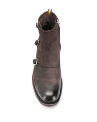 dunkelbraune Chelsea Boots aus Leder von Officine Creative