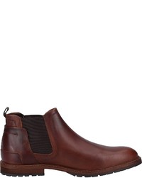 dunkelbraune Chelsea Boots aus Leder von Bullboxer