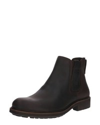 dunkelbraune Chelsea Boots aus Leder von camel active