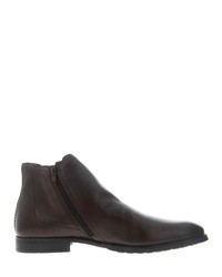 dunkelbraune Chelsea Boots aus Leder von camel active