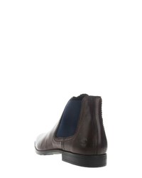 dunkelbraune Chelsea Boots aus Leder von camel active