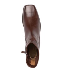 dunkelbraune Chelsea Boots aus Leder von Marsèll