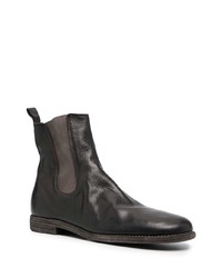 dunkelbraune Chelsea Boots aus Leder von Guidi