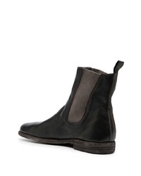 dunkelbraune Chelsea Boots aus Leder von Guidi