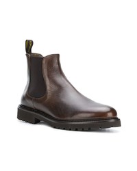 dunkelbraune Chelsea Boots aus Leder von Doucal's