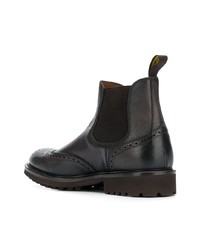 dunkelbraune Chelsea Boots aus Leder von Doucal's