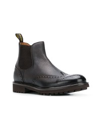 dunkelbraune Chelsea Boots aus Leder von Doucal's