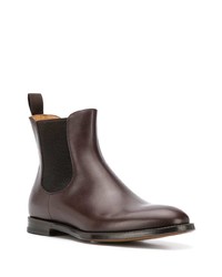 dunkelbraune Chelsea Boots aus Leder von Scarosso