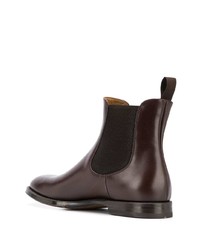 dunkelbraune Chelsea Boots aus Leder von Scarosso