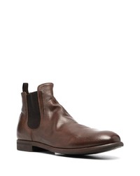 dunkelbraune Chelsea Boots aus Leder von Officine Creative