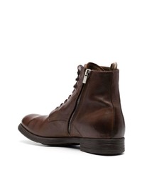 dunkelbraune Chelsea Boots aus Leder von Officine Creative