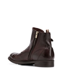 dunkelbraune Chelsea Boots aus Leder von Officine Creative