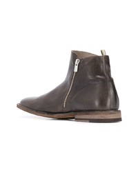 dunkelbraune Chelsea Boots aus Leder von Officine Creative