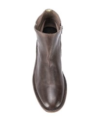 dunkelbraune Chelsea Boots aus Leder von Officine Creative