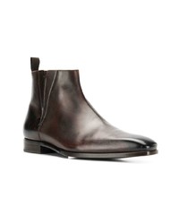 dunkelbraune Chelsea Boots aus Leder von Ermenegildo Zegna XXX