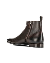 dunkelbraune Chelsea Boots aus Leder von Ermenegildo Zegna XXX