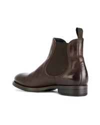 dunkelbraune Chelsea Boots aus Leder von Project Twlv