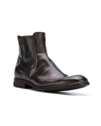 dunkelbraune Chelsea Boots aus Leder von Pantanetti