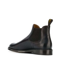 dunkelbraune Chelsea Boots aus Leder von Doucal's