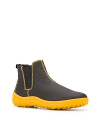 dunkelbraune Chelsea Boots aus Leder von Car Shoe