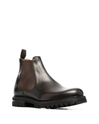 dunkelbraune Chelsea Boots aus Leder von Church's