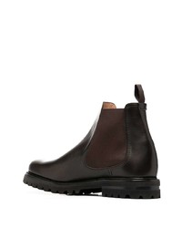 dunkelbraune Chelsea Boots aus Leder von Church's