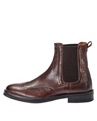 dunkelbraune Chelsea Boots aus Leder von CRICKIT