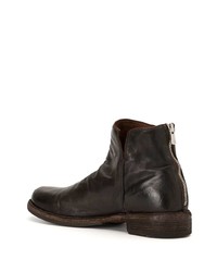 dunkelbraune Chelsea Boots aus Leder von Officine Creative