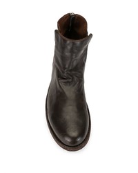 dunkelbraune Chelsea Boots aus Leder von Officine Creative