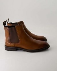 dunkelbraune Chelsea Boots aus Leder von DANIEL KENNETH