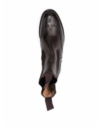 dunkelbraune Chelsea Boots aus Leder von Tricker's